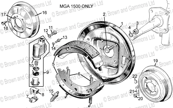 Image for Front drum brakes - 1500 only